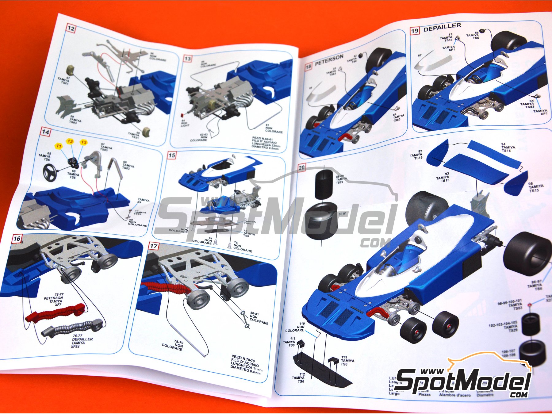 【未組立】TAMEO Kits /Tyrrell Ford P34　#1/43 Tameo Kits SLK105: Car scale model kit 1/43 scale - Tyrrell